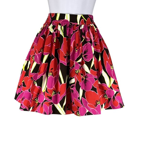 Kate Spade New York Skirt The Rules Womens12 Flare Floral Mini Skater Skirt Edgy - Picture 3 of 14